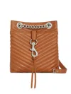REBECCA MINKOFF WOMEN'S LARGE EDIE QUILTED LEATHER BUCKET BAG