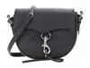Rebecca Minkoff Women's Megan Mini Saddle Crossbody Bag In Black In Black