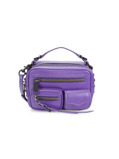Rebecca Minkoff Women's Mini Jett Leather Crossbody Bag In Purple