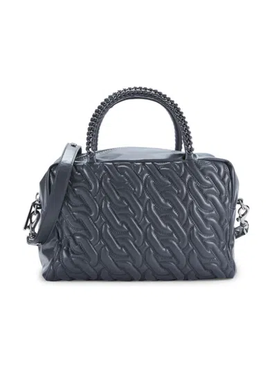 Rebecca Minkoff Women's Quilted Leather Top Handle Bag In Blue