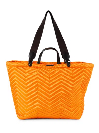 Rebecca Minkoff Women's Sienna Quilted Tote In Neon Orange