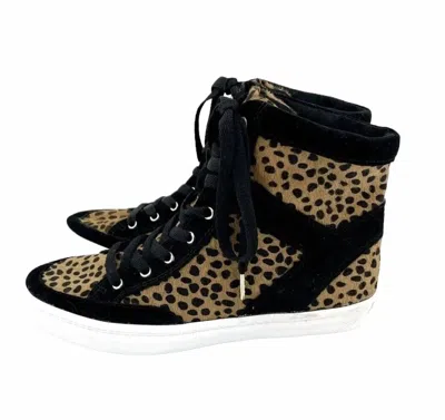 Rebecca Minkoff Women Smith Calf-hair Animal Print High Top Sneaker In Multicolor