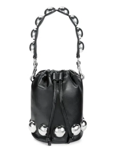 Rebecca Minkoff Women's Stud Small Bucket Bag In Black