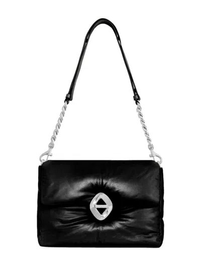 Rebecca Minkoff Women's The G Puff Leather Shoulder Bag In Black
