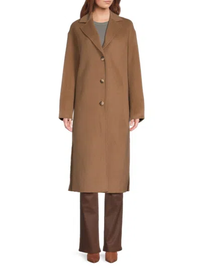 REBECCA MINKOFF WOMEN'S WOOL BLEND DOUBLE FACE COAT