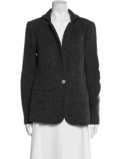 Pre-owned Rebecca Minkoff Wool Blazer In Gray