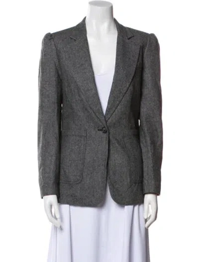 Pre-owned Rebecca Minkoff Wool Blazer In Gray