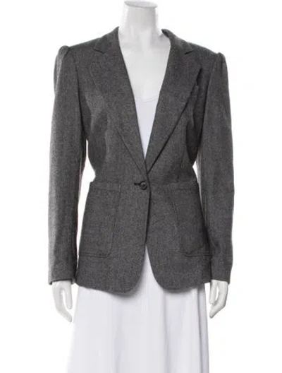 Pre-owned Rebecca Minkoff Wool Blazer In Grey