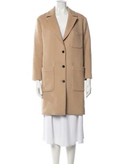 Pre-owned Rebecca Minkoff Wool Coat In Neutrals