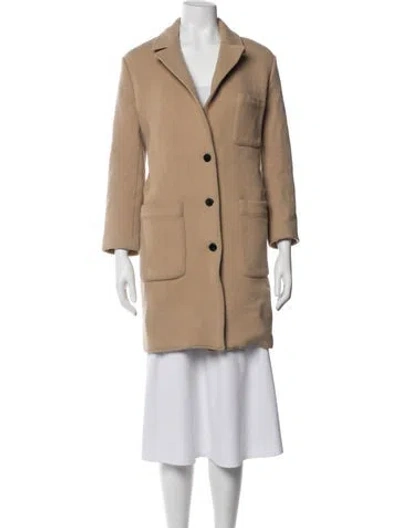 Pre-owned Rebecca Minkoff Wool Coat In Neutrals