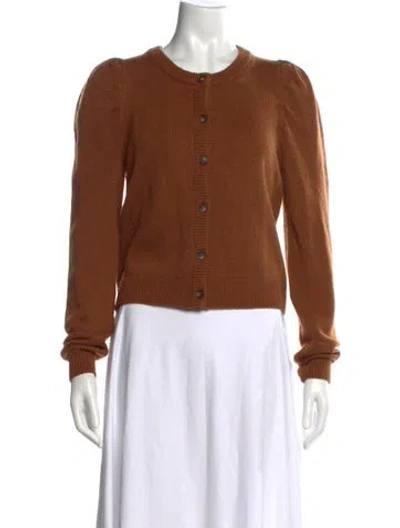 Pre-owned Rebecca Minkoff Wool Crew Neck Sweater In Brown