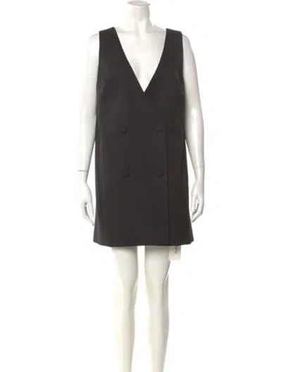 Pre-owned Rebecca Minkoff Wool Mini Dress W/ Tags In Black