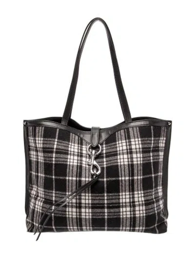 Pre-owned Rebecca Minkoff Wool Tote In Black