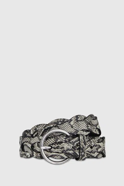Rebecca Minkoff Woven Braided Belt In Multi