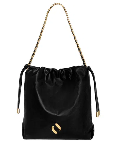 Rebecca Minkoff Zero Gravity Leather Crossbody In Black