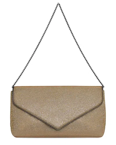Rebecca Minkoff Zip Glitter Clutch In Gold