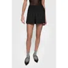 Rebecca Minkoff Zoe Pinstripe Pleated Wool Blend Skort
