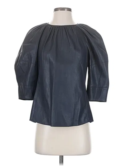 Pre-owned Rebecca Taylor 3/4 Sleeve Blouse In Black