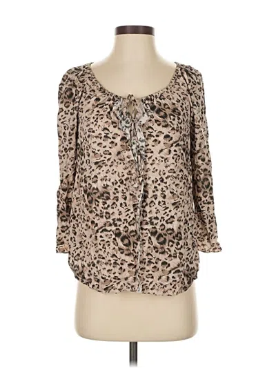 Pre-owned Rebecca Taylor 3/4 Sleeve Blouse In Brown