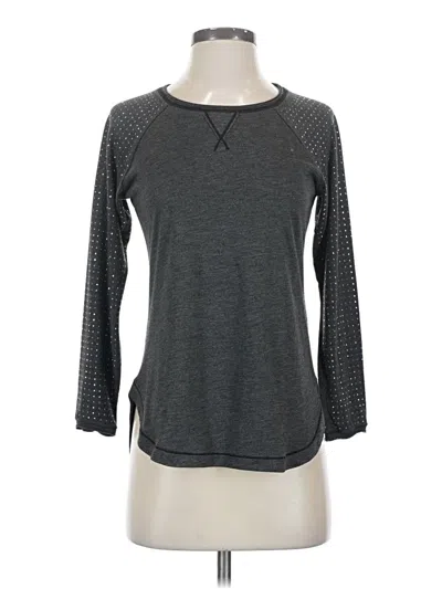 Pre-owned Rebecca Taylor 3/4 Sleeve T-shirt In Gray