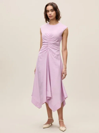 Rebecca Taylor Allegra Stripe Dress In Wisteria