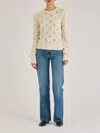 Rebecca Taylor Alpaca Chainette Sweater In Neutral