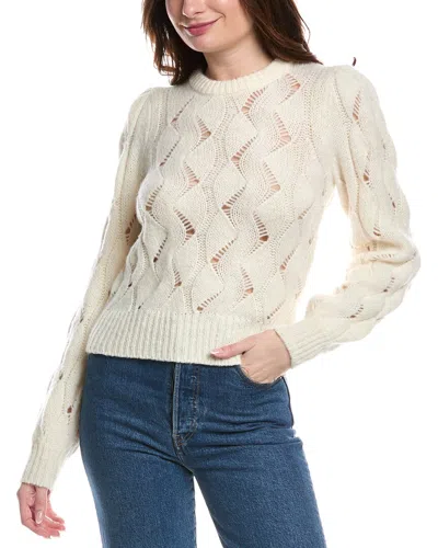 Rebecca Taylor Alpaca Chainette Sweater In Neutral