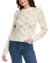 Rebecca Taylor Alpaca Chainette Wool & Alpaca-blend Sweater In White