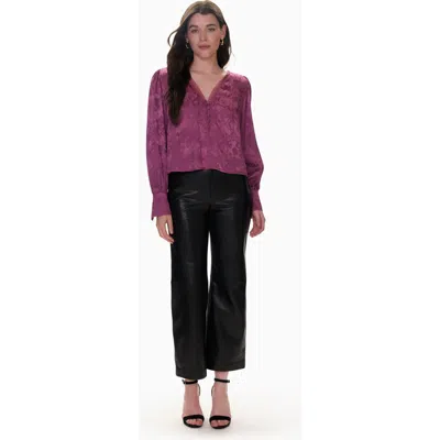Rebecca Taylor Audrey Jacquard Blouse In Multi
