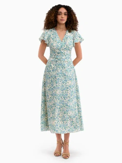 Rebecca Taylor Bellamy Silk Dress In Multi