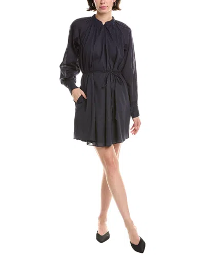 Rebecca Taylor Belted Shift Dress In Black