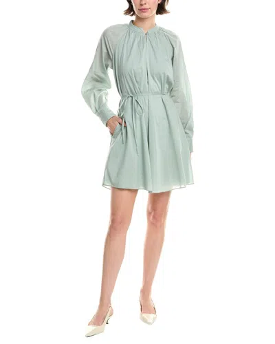 Rebecca Taylor Belted Shift Dress In Blue
