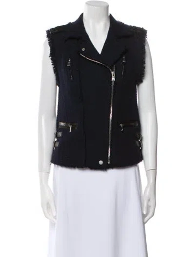 Pre-owned Rebecca Taylor Biker Jacket In Blue