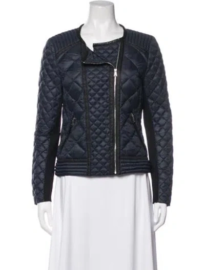Pre-owned Rebecca Taylor Biker Jacket In Blue