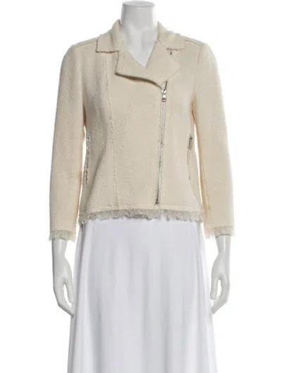 Pre-owned Rebecca Taylor Biker Jacket In Neutral