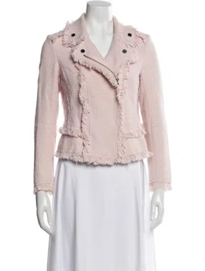 Pre-owned Rebecca Taylor Biker Jacket In Pink