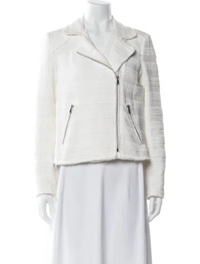 Pre-owned Rebecca Taylor Biker Jacket In White