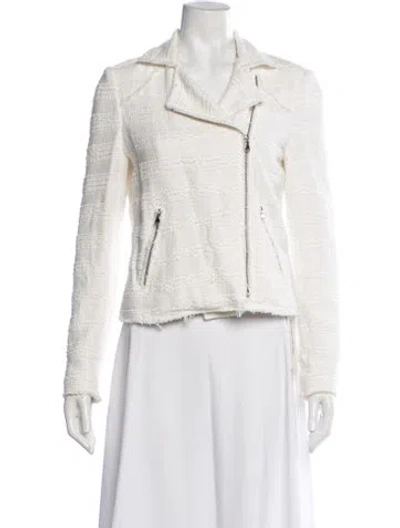 Pre-owned Rebecca Taylor Biker Jacket In White