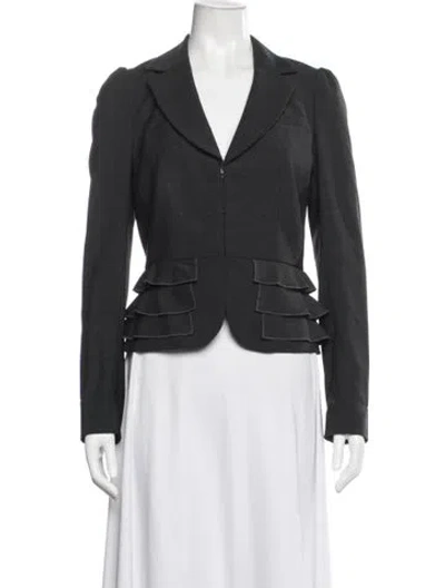 Pre-owned Rebecca Taylor Blazer In Black