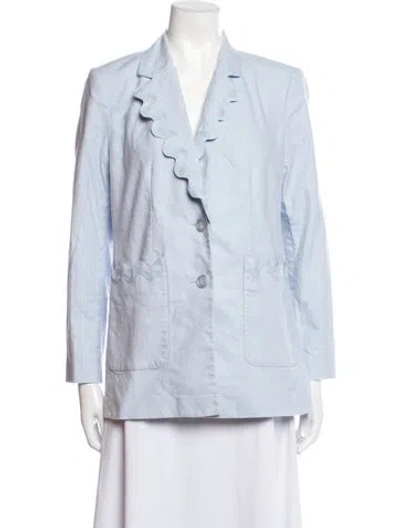 Pre-owned Rebecca Taylor Blazer In Blue