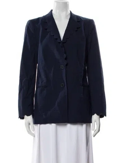 Pre-owned Rebecca Taylor Blazer In Blue