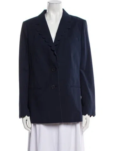 Pre-owned Rebecca Taylor Blazer In Blue