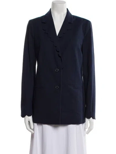 Pre-owned Rebecca Taylor Blazer In Blue