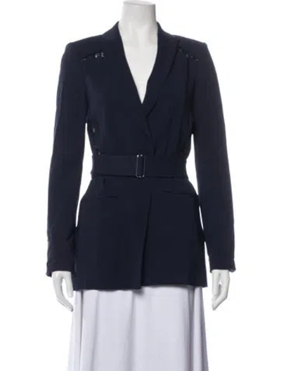 Pre-owned Rebecca Taylor Blazer In Blue