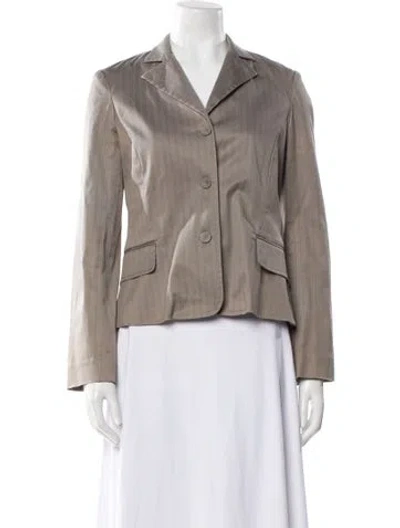 Pre-owned Rebecca Taylor Blazer In Gray