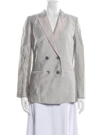 Pre-owned Rebecca Taylor Blazer In Gray