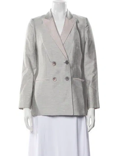 Pre-owned Rebecca Taylor Blazer In Gray