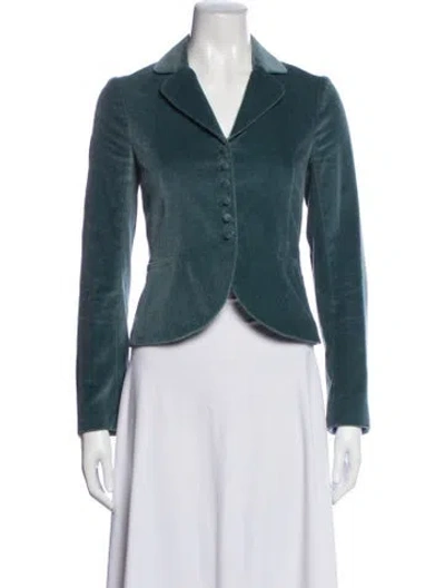 Pre-owned Rebecca Taylor Blazer In Green