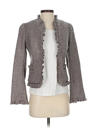 Pre-owned Rebecca Taylor Blazer Jacket In Gray