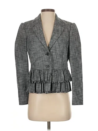 Pre-owned Rebecca Taylor Blazer Jacket In Gray